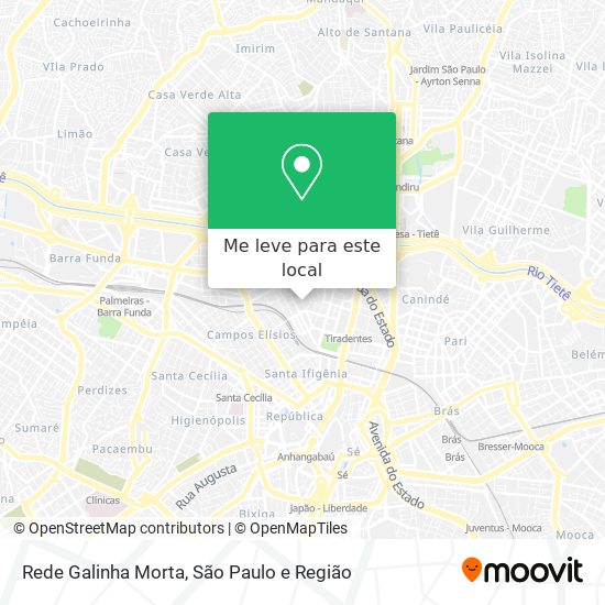 Rede Galinha Morta mapa