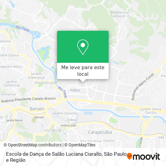 Escola de Dança de Salão Luciana Ciarallo mapa