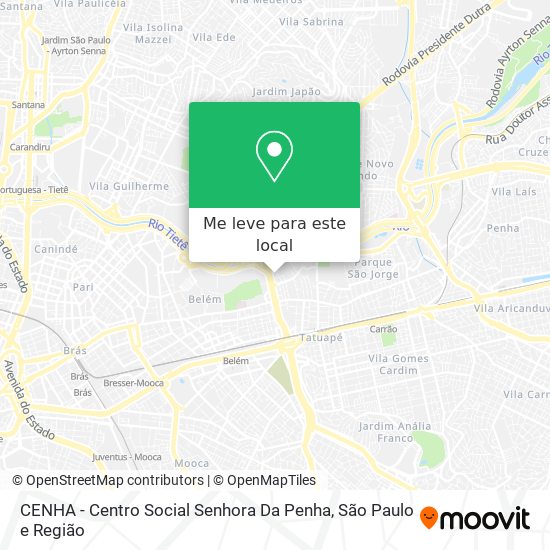 CENHA - Centro Social Senhora Da Penha mapa