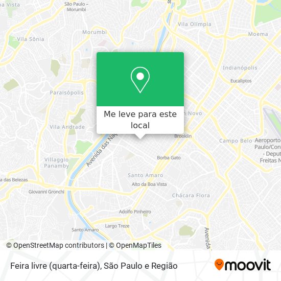 Feira livre (quarta-feira) mapa