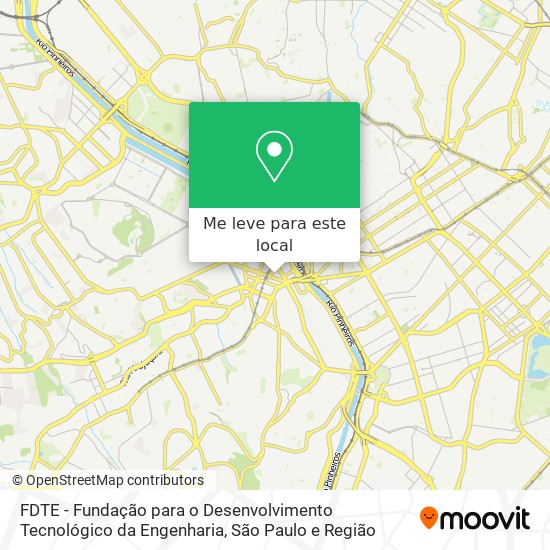 FDTE - Fundação para o Desenvolvimento Tecnológico da Engenharia mapa