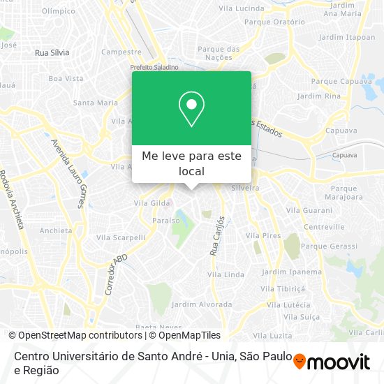 Centro Universitário de Santo André - Unia mapa
