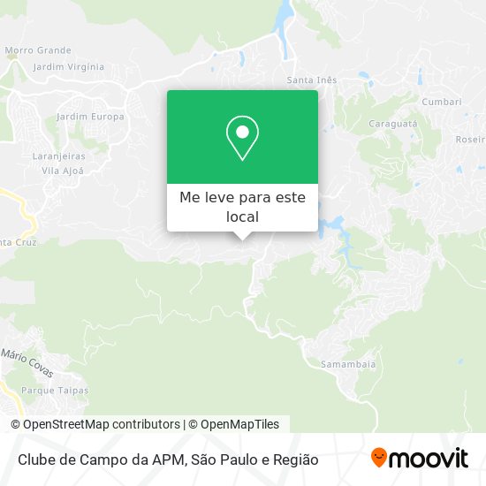 Clube de Campo da APM mapa