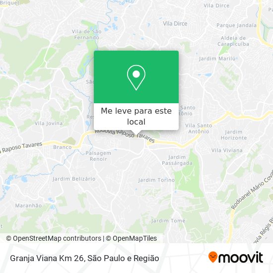 Granja Viana Km 26 mapa