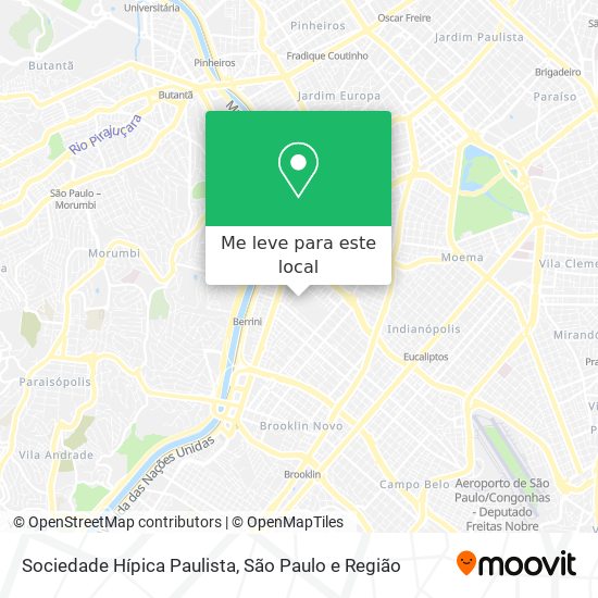 Sociedade Hípica Paulista mapa