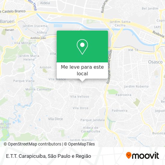 E.T.T. Carapicuiba mapa