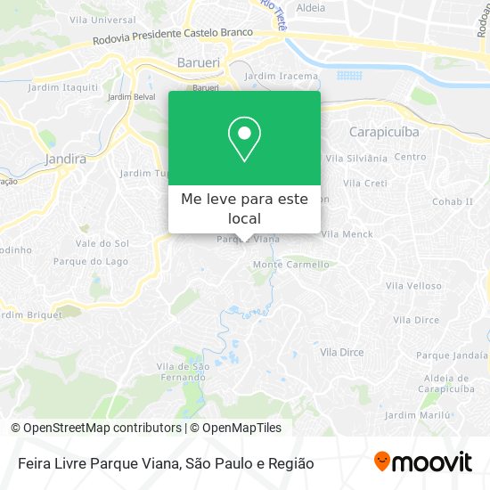 Feira Livre Parque Viana mapa