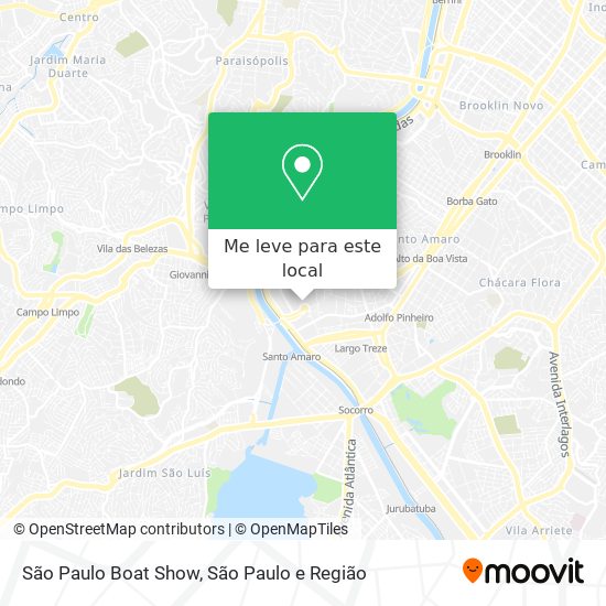 São Paulo Boat Show mapa