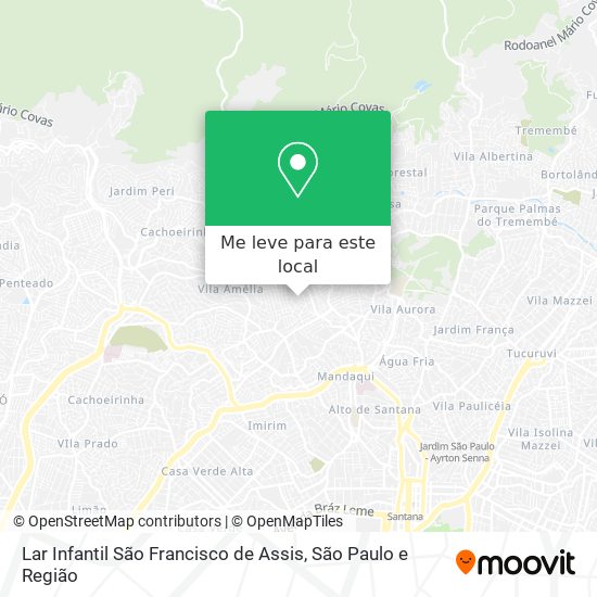 Lar Infantil São Francisco de Assis mapa