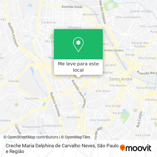 Creche Maria Delphina de Carvalho Neves mapa