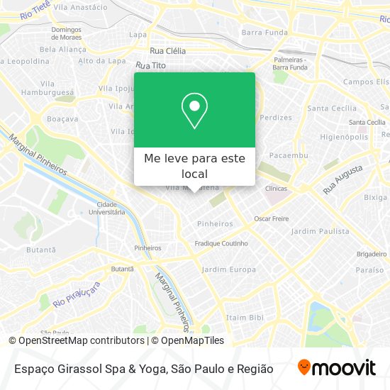 Espaço Girassol Spa & Yoga mapa