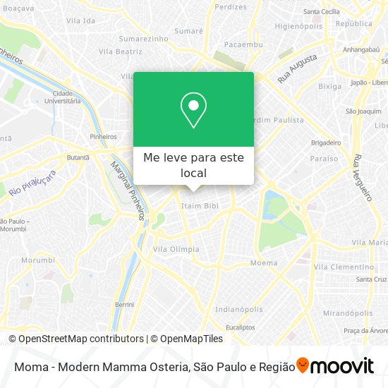 Moma - Modern Mamma Osteria mapa
