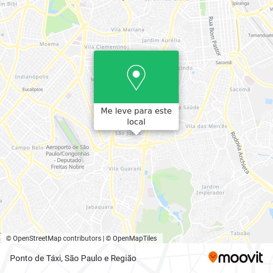 Ponto de Táxi mapa