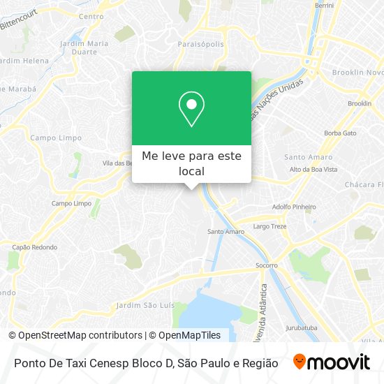 Ponto De Taxi Cenesp Bloco D mapa