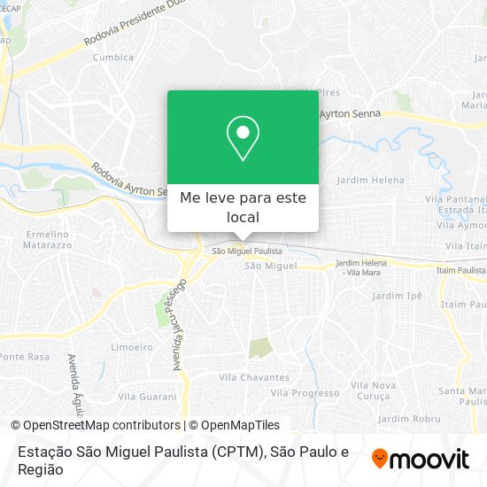 Estação São Miguel Paulista (CPTM) mapa