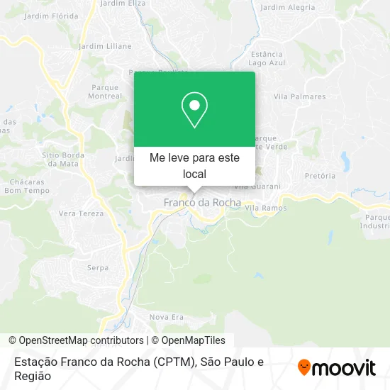 Estação Franco da Rocha (CPTM) mapa
