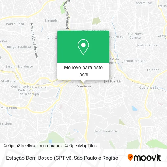 Estação Dom Bosco (CPTM) mapa