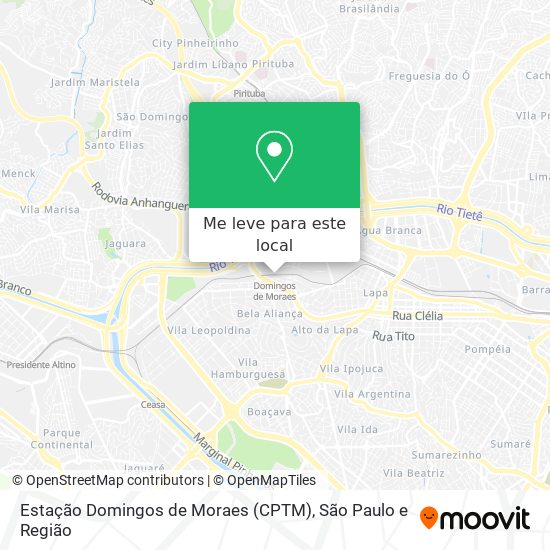 Estação Domingos de Moraes (CPTM) mapa