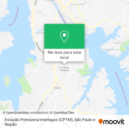 Estação Primavera / Interlagos (CPTM) mapa