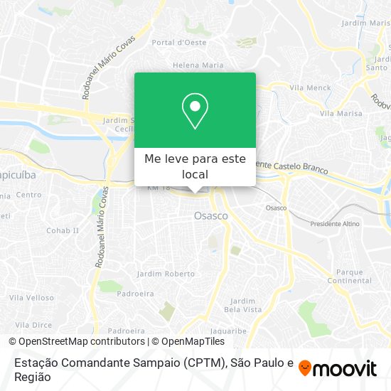 Estação Comandante Sampaio (CPTM) mapa