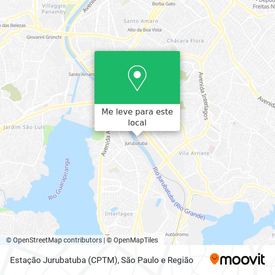 Estação Jurubatuba (CPTM) mapa