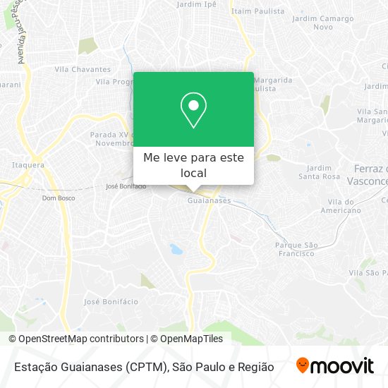 Estação Guaianases (CPTM) mapa