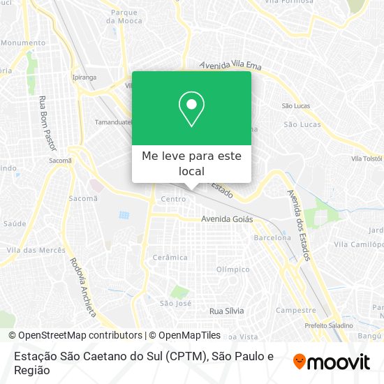 Estação São Caetano do Sul (CPTM) mapa