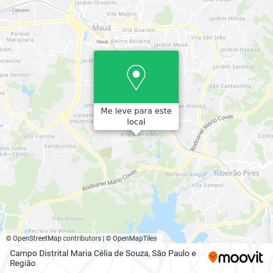 Campo Distrital Maria Célia de Souza mapa