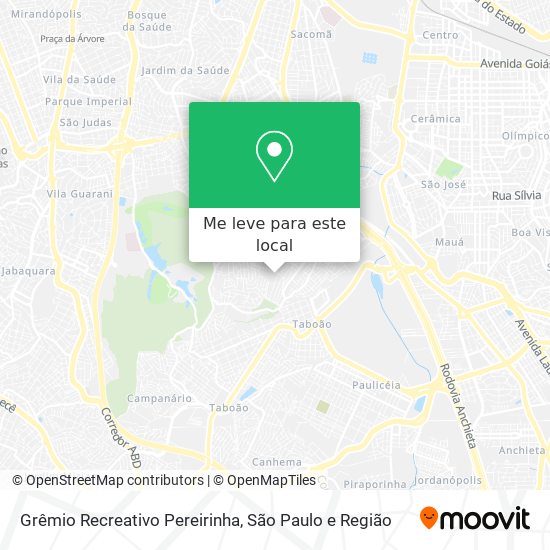 Grêmio Recreativo Pereirinha mapa