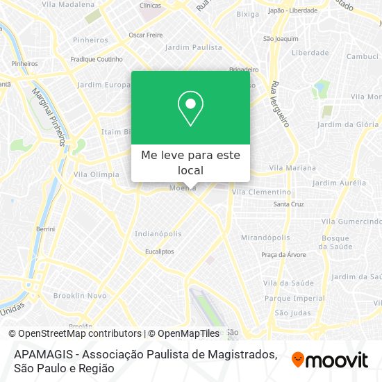 APAMAGIS - Associação Paulista de Magistrados mapa