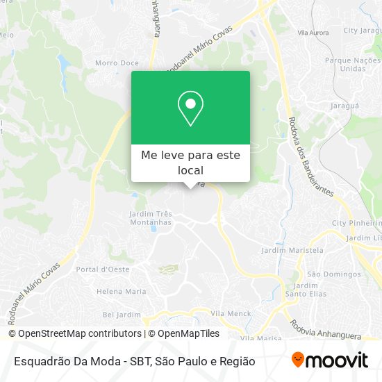Esquadrão Da Moda - SBT mapa