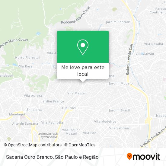 Sacaria Ouro Branco mapa