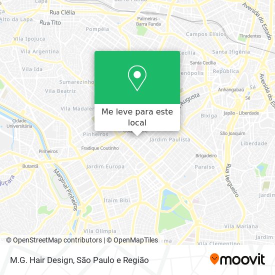 M.G. Hair Design mapa