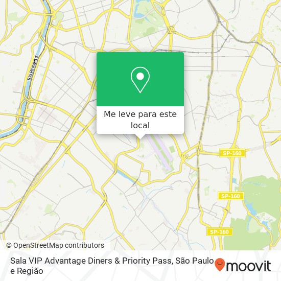 Sala VIP Advantage Diners & Priority Pass mapa