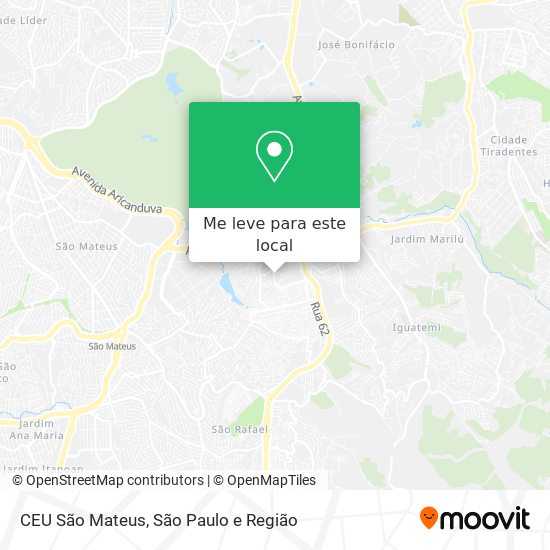 CEU São Mateus mapa