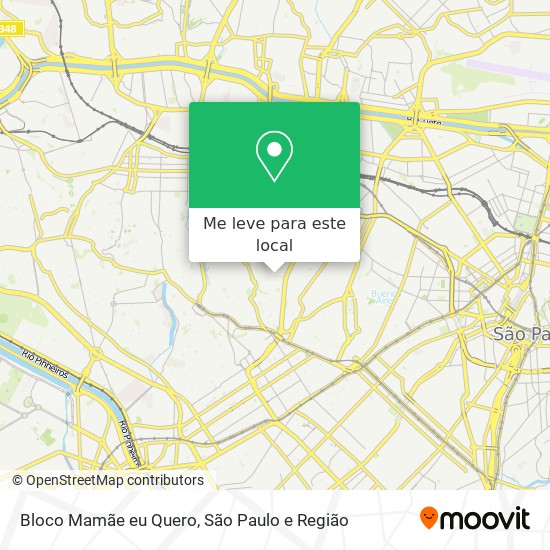 Bloco Mamãe eu Quero mapa