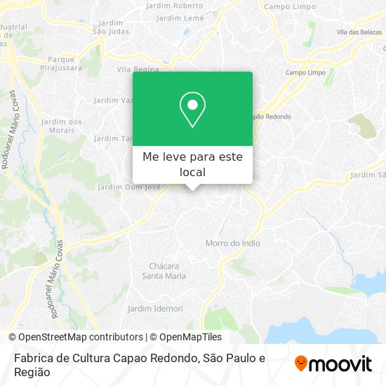Fabrica de Cultura Capao Redondo mapa