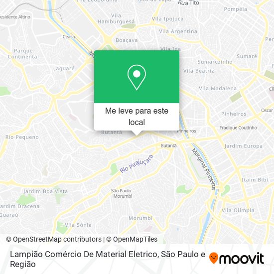 Lampião Comércio De Material Eletrico mapa