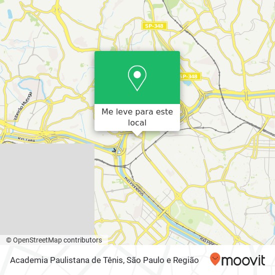 Academia Paulistana de Tênis mapa