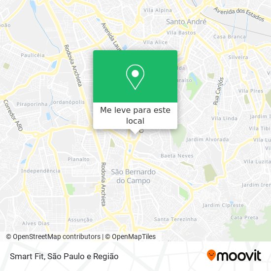 Smart Fit mapa