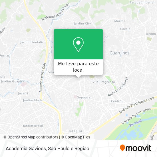 Academia Gaviões mapa