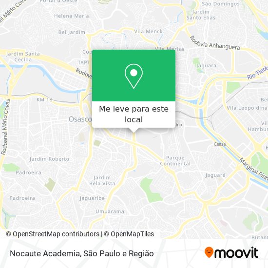 Nocaute Academia mapa