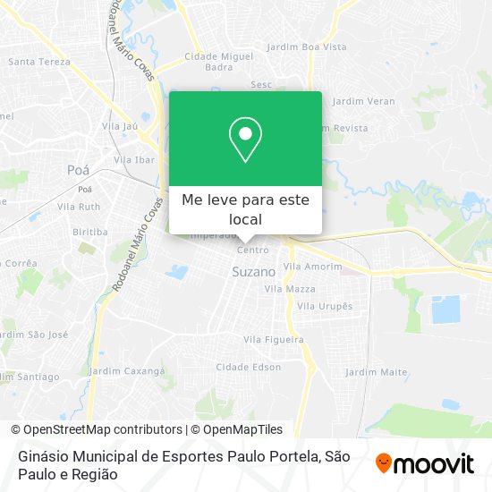 Ginásio Municipal de Esportes Paulo Portela mapa