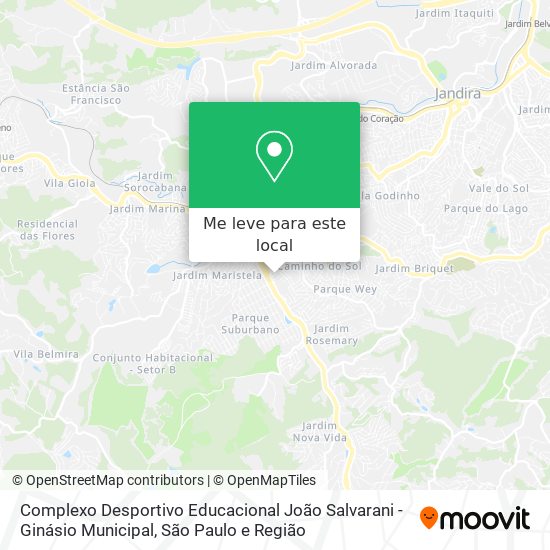 Complexo Desportivo Educacional João Salvarani - Ginásio Municipal mapa