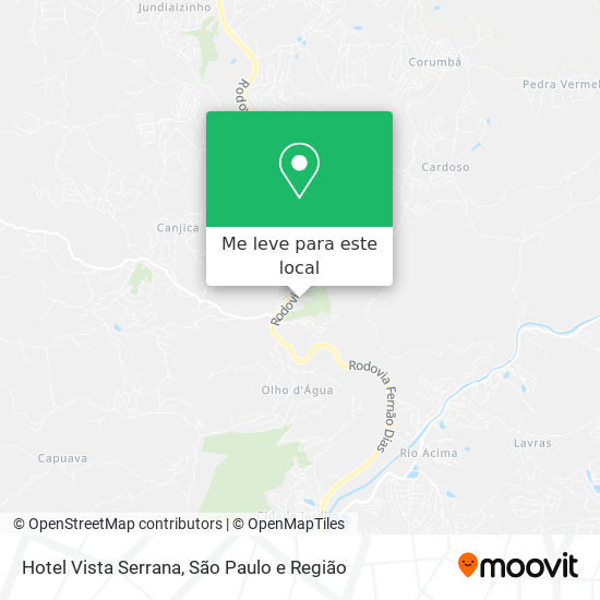 Hotel Vista Serrana mapa