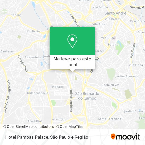 Hotel Pampas Palace mapa