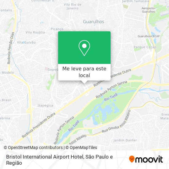 Bristol International Airport Hotel mapa