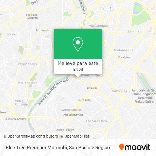 Blue Tree Premium Morumbi mapa