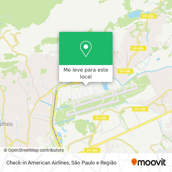 Check-in American Airlines mapa