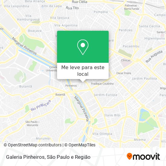 Galeria Pinheiros mapa